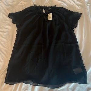 Women’s black express sheer top